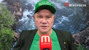 O senador Wellington Fagundes (PL-MT) na COP30, em Belém do Pará.