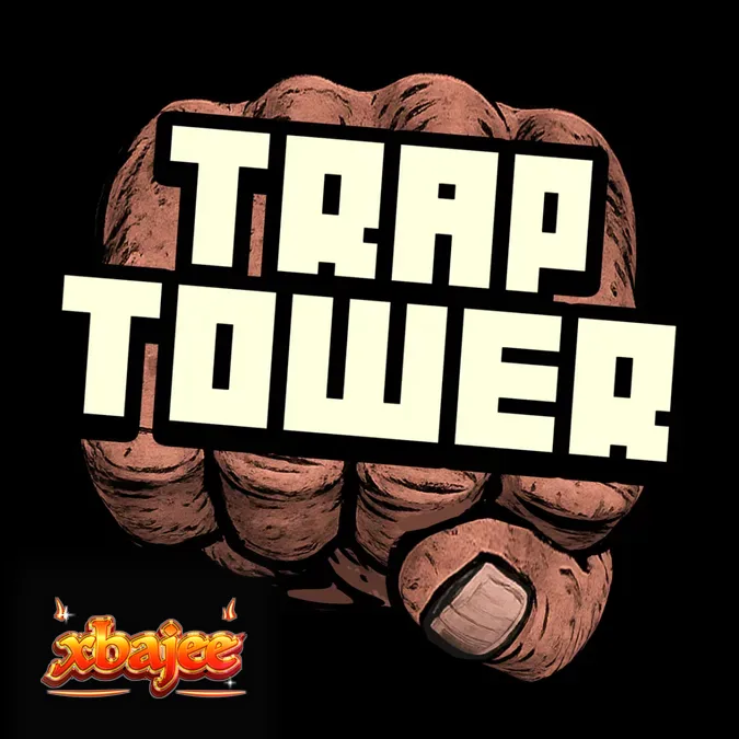 Trap Tower slot game interface featuring urban gang-warfare animal characters